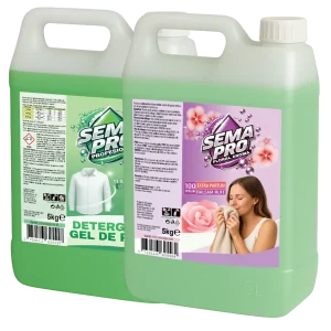 Pachet Promo 1+1 Detergent Gel Rufe si Balsam Profesional Sema Pro, produse romanesti